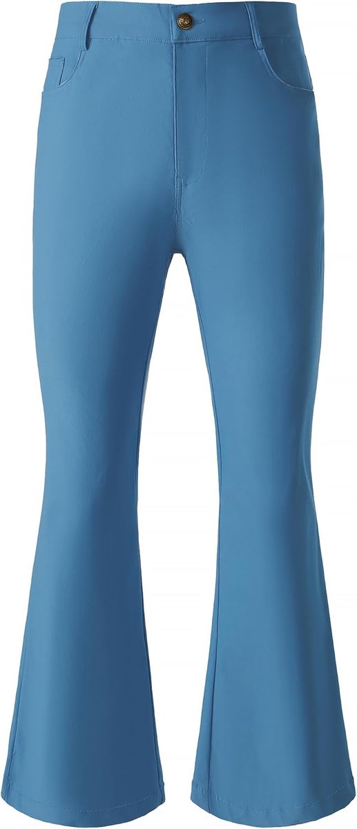 Heren uitlopende broek jaren 70 voor carnaval en disco