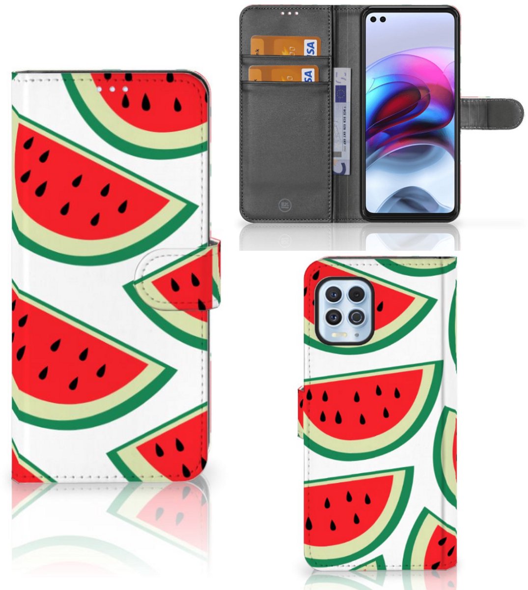 Motorola Moto G100 Book Cover Watermelons