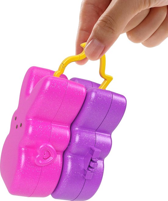 Compact Speelset met 6 Micro Poppetjes en 2 Speelsets met Thema Accessoires en Sleutelhangers van Merkloos — afbeelding 3