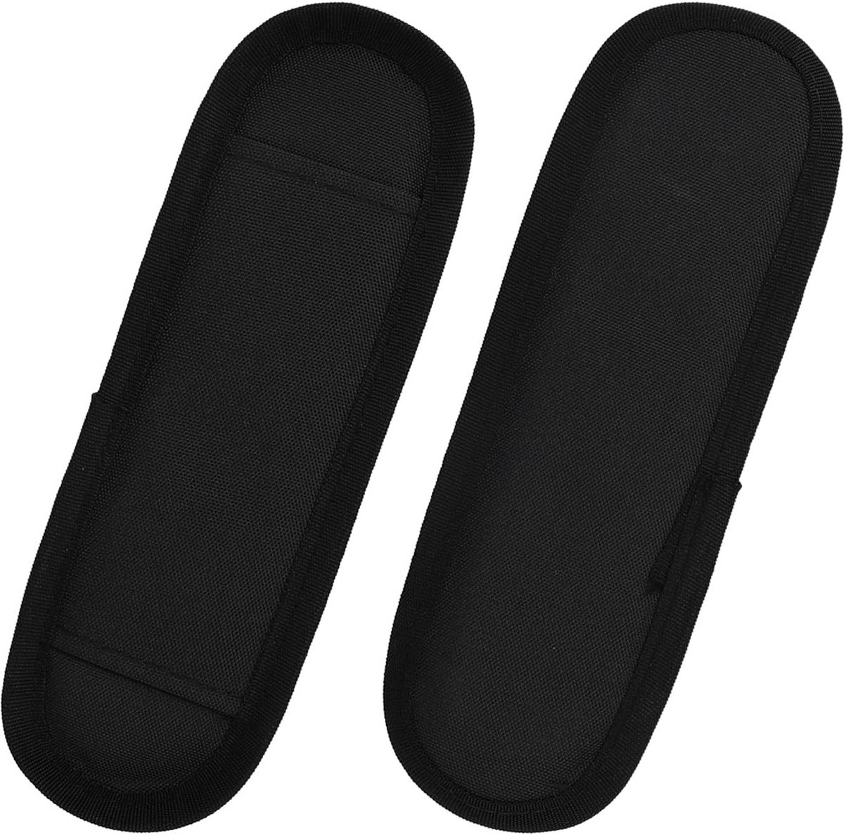 Set van 2 zwarte schouderbandpads - Ultra comfortabele en ademende schoudervullingen voor tassen - Lichtgewicht en ergonomisch