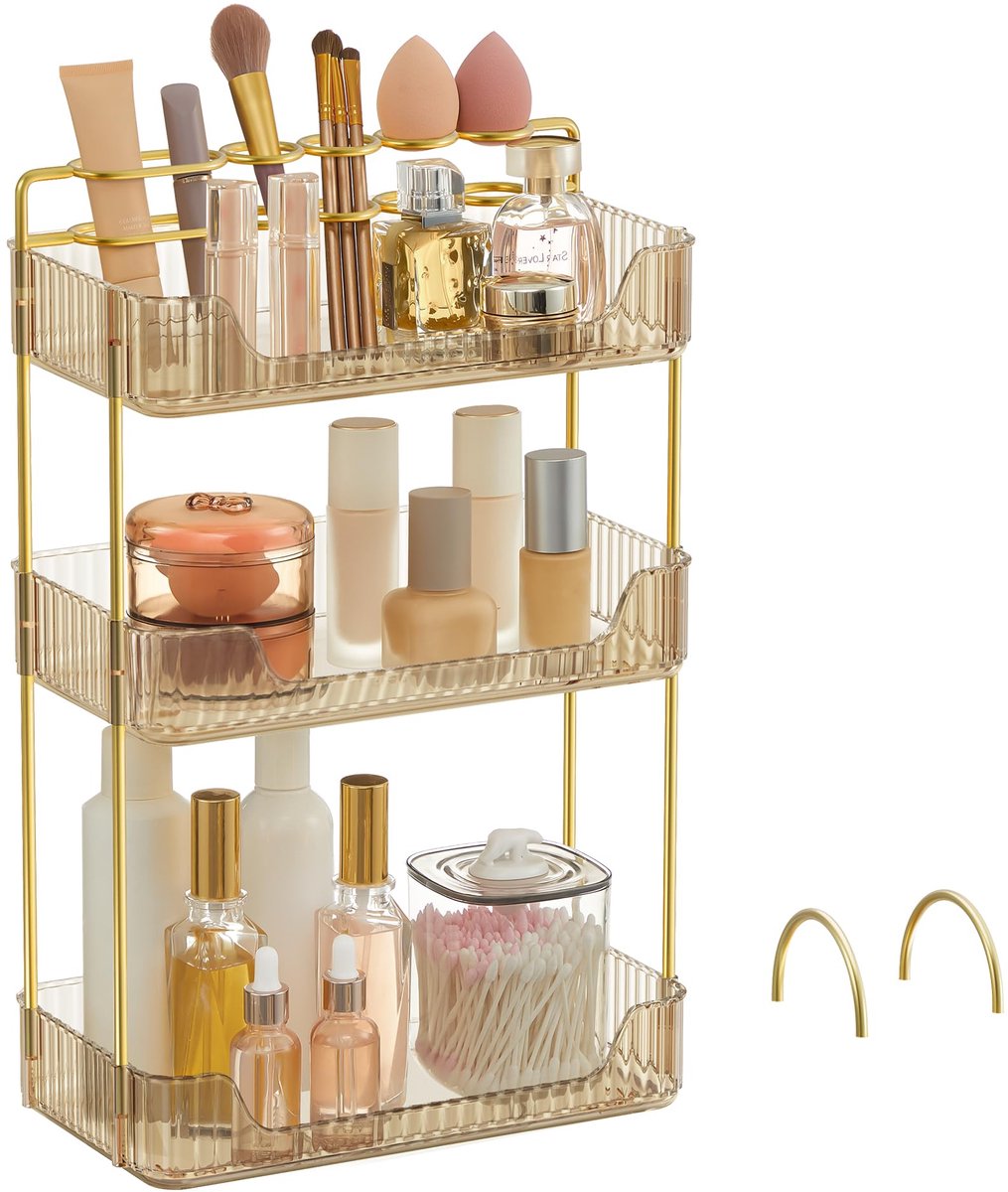 Make-up Organizer - 3-laags Design - Aanpasbaar en Ruimtebesparend
