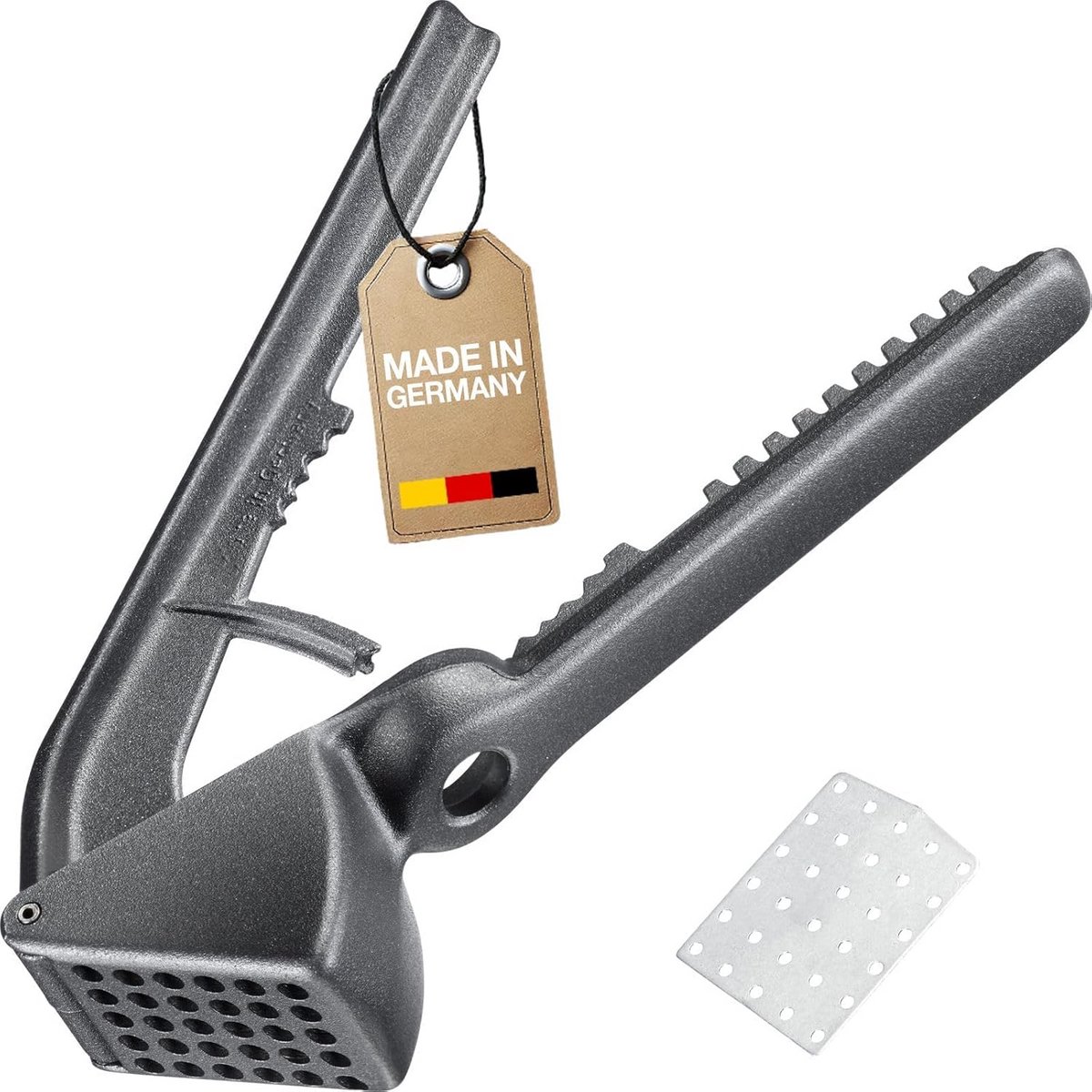 Multifunctionele Knoflookpers en Uienpers - Robuuste Aluminium Pers voor Keuken