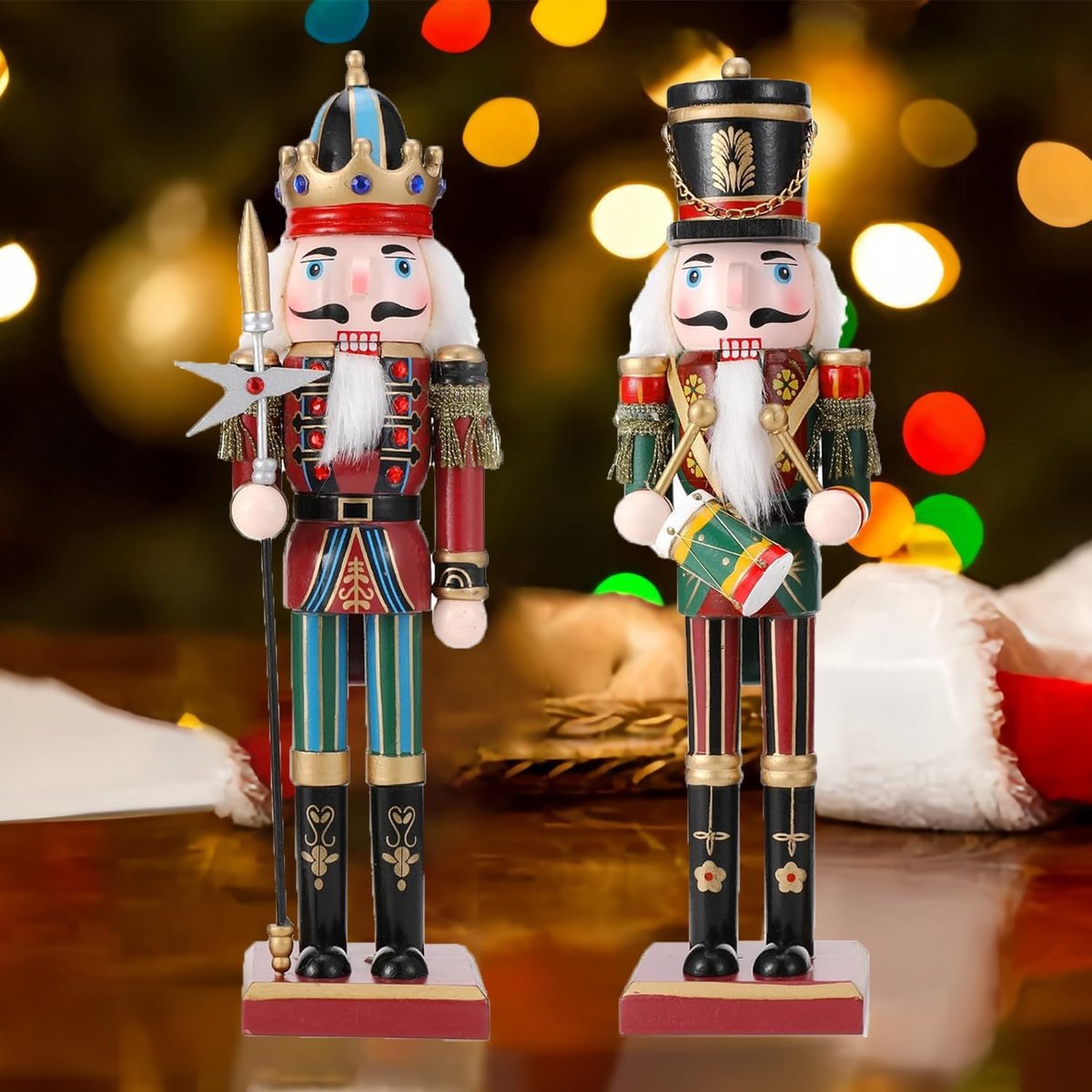 Kerstdecoraties Notenkrakers 30 cm - Grote Soldaat Houten Decoratie voor Interieur