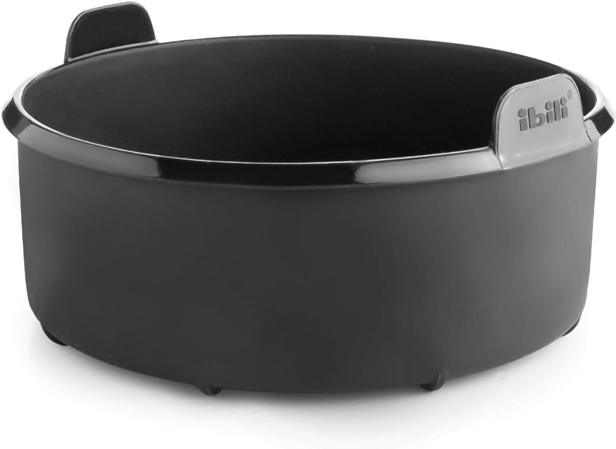 Ronde container voor luchtfriteuse 20 cm van 100% platina-siliconen