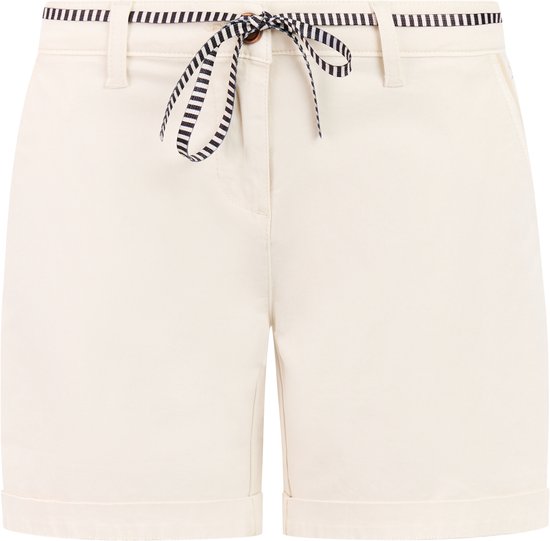 Protest PRTTulip - Korte broek Dames - Normale pasvorm - Knielengte - Knoopsluiting - Wit