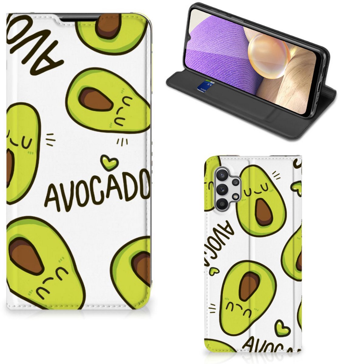 Samsung Galaxy A32 5G Magnet Case Avocado Singing