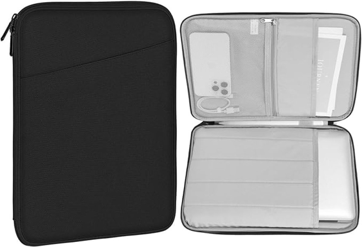 Beschermende laptophoes voor 13-14 inch laptops met opbergvak
