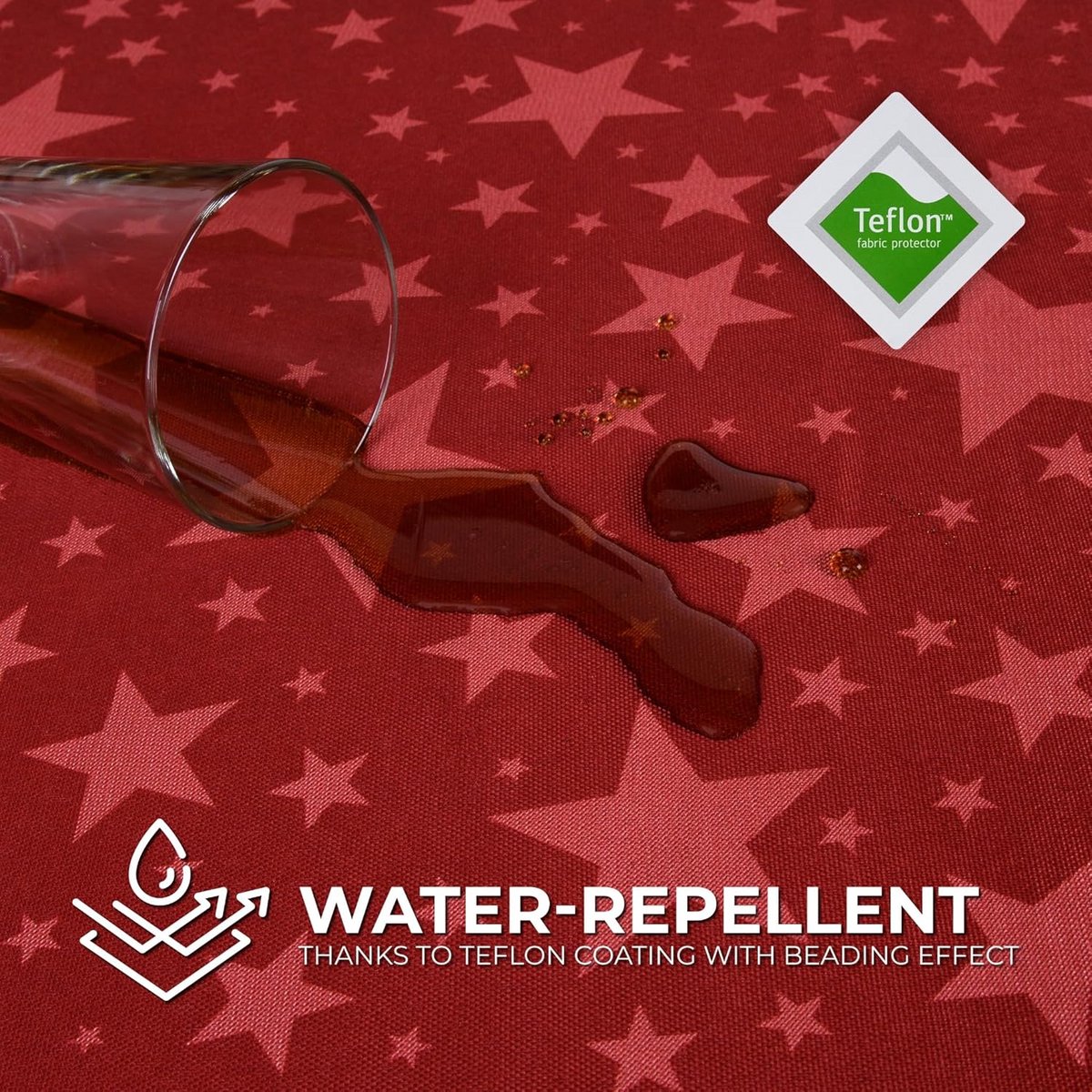 Afwasbaar Waterproof Tafelkleed met Lotus Effect - Maat 140 x 240 cm