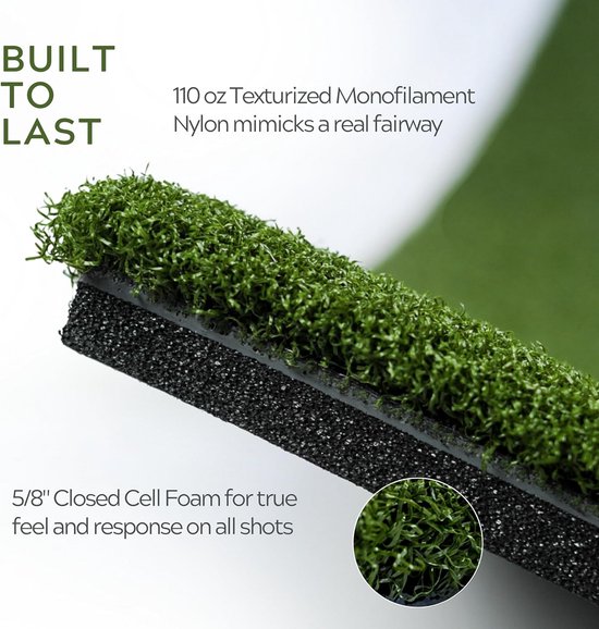 Heavy Duty Golf Practicematten - 10"x24" Hitting Strip voor Binnen en Buiten van Merkloos — afbeelding 3