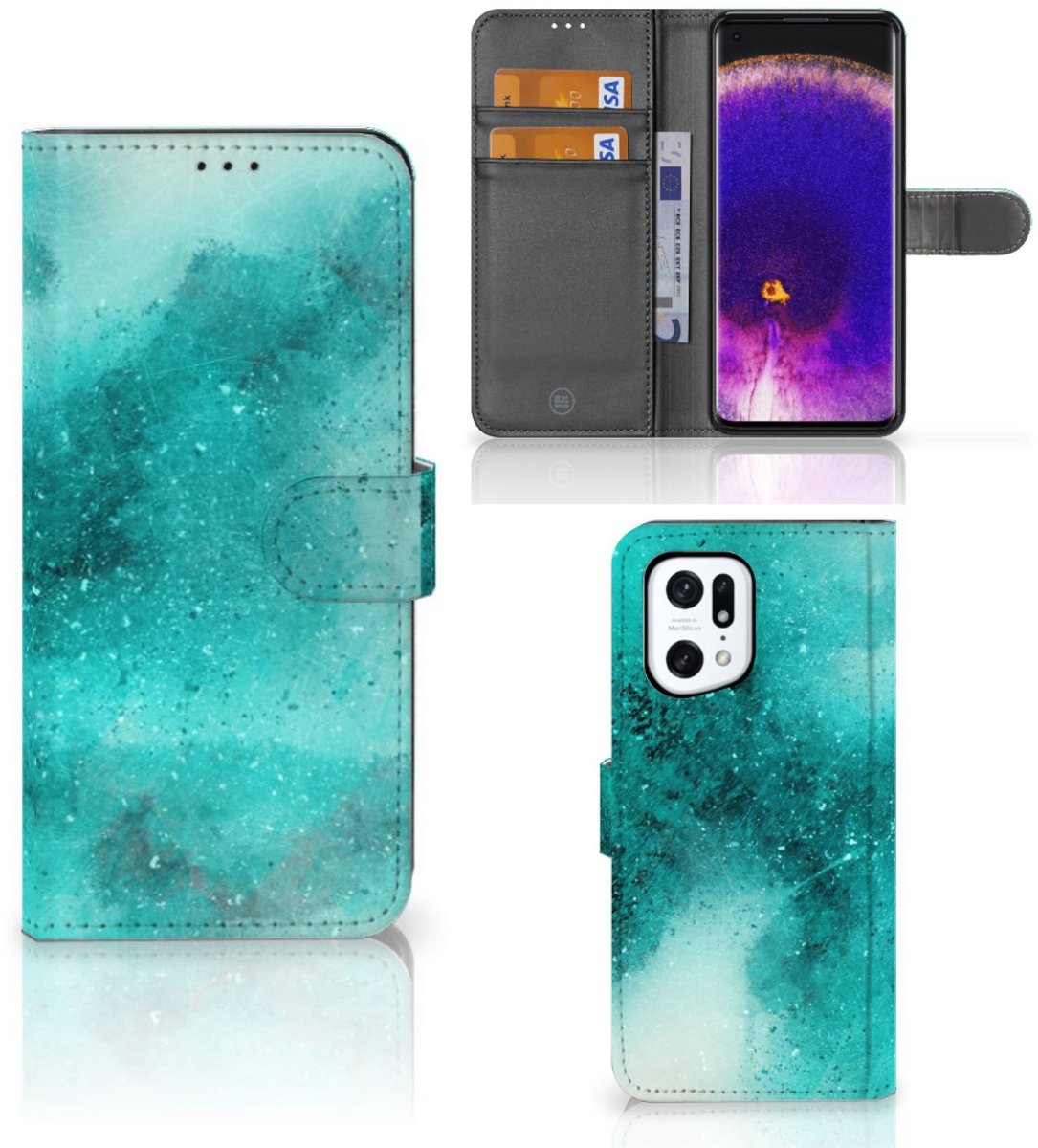 Hoesje OPPO Find X5 Pro Painting Blue