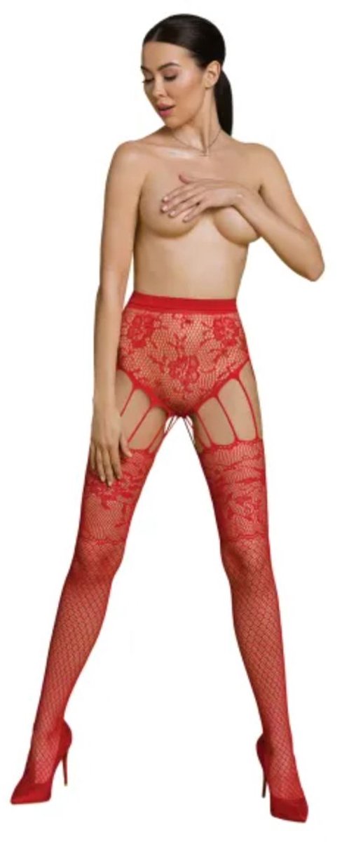 Passion ECO - S004 Bodystocking - Rood