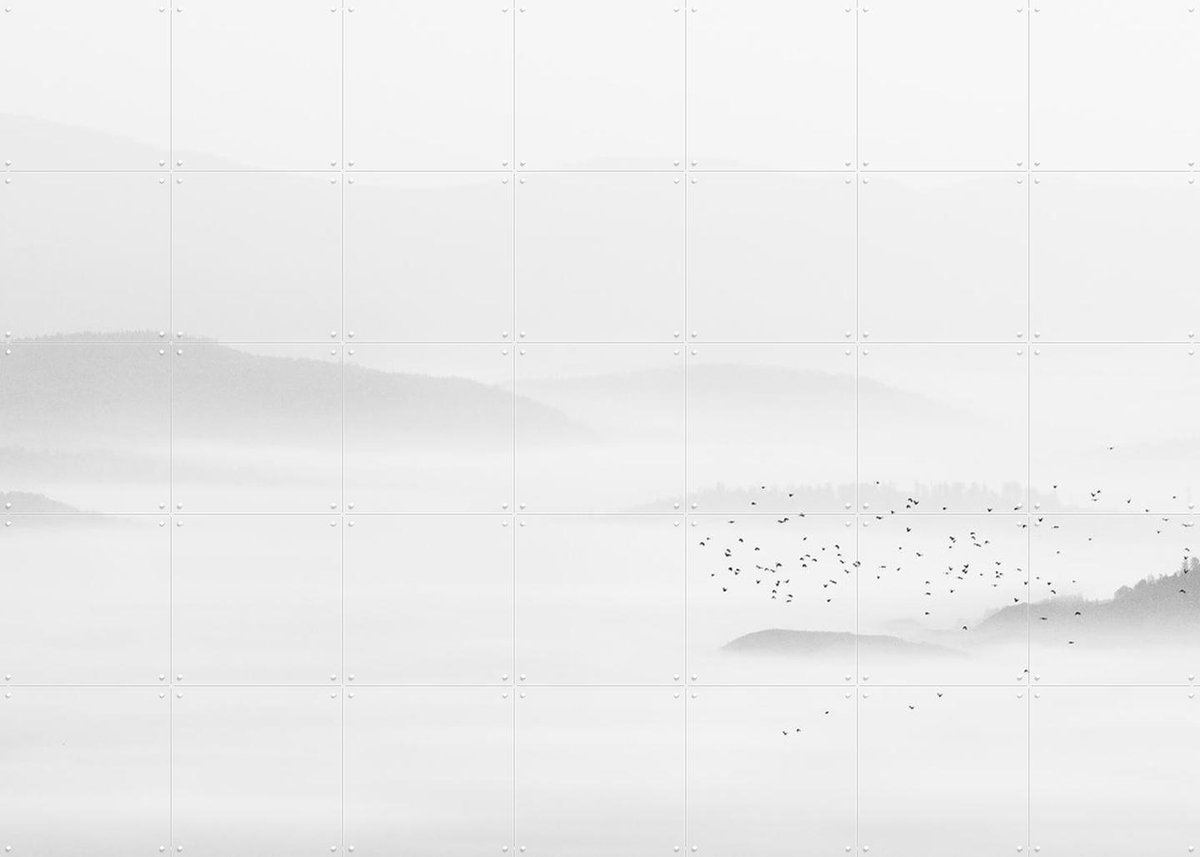 IXXI Flutter, Marta Wojnarowska & Various - 140 x 100 cm - Gratis ophangtool - Grote wanddecoratie en posters - Fotografie, Minimalisme, Slaapkamer