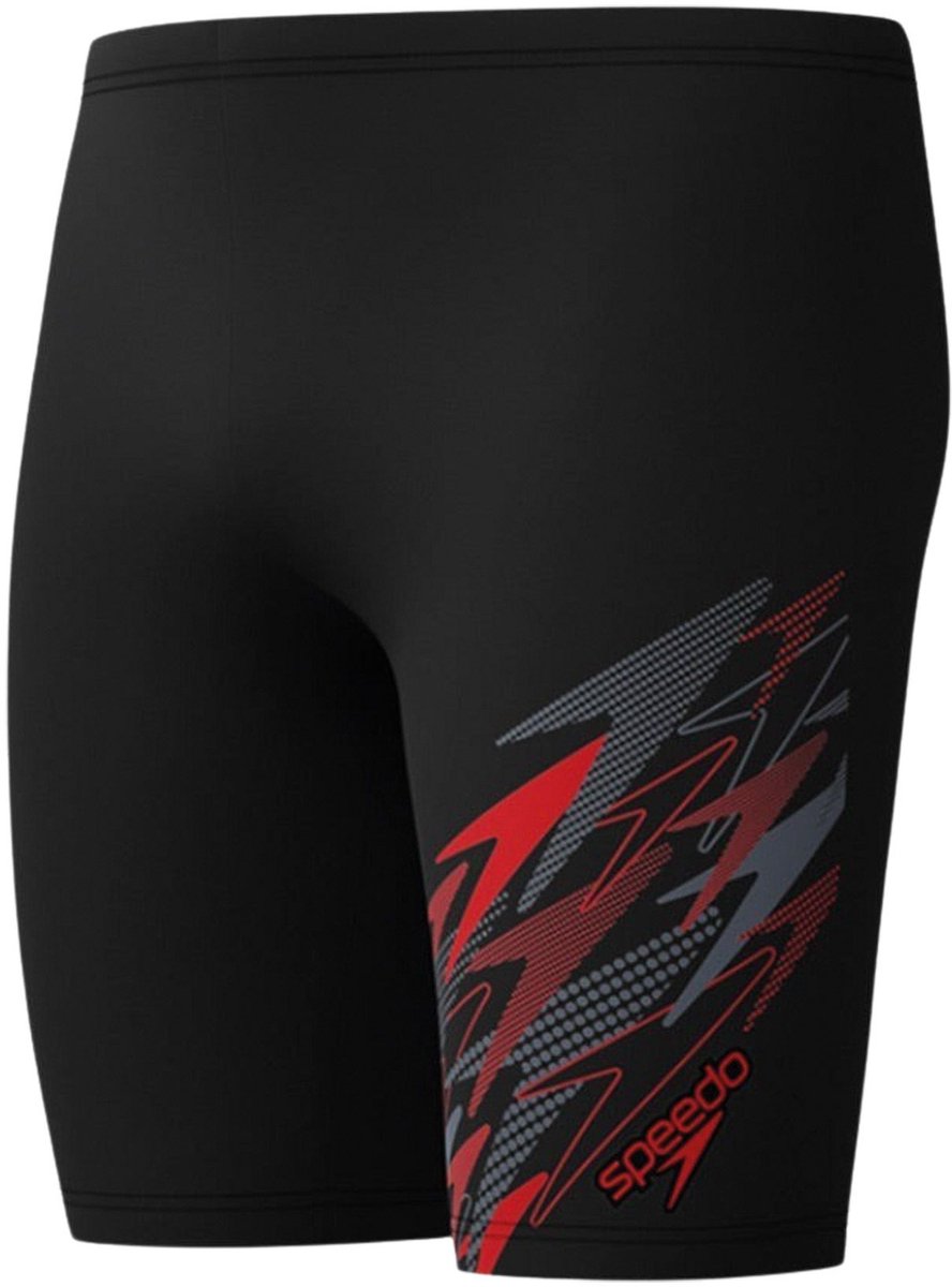 Speedo Medley Logo Jammer Heren Sportzwembroek - Zwart/Rood