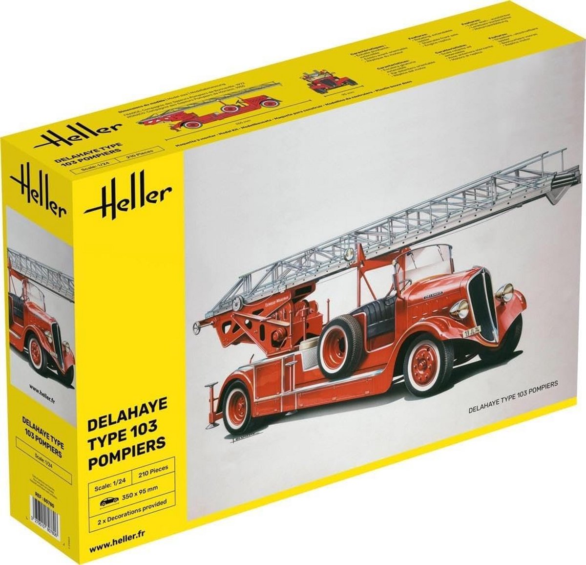 Brandweerwagen Modelbouwpakket Schaal 1:24 - 210 Delen