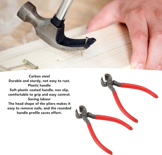 Kniptang Set - Tang Gereedschap - Draaien Snijden Trimmen - Roestvrij Koolstofstaal - 6.3 Inch — afbeelding 2