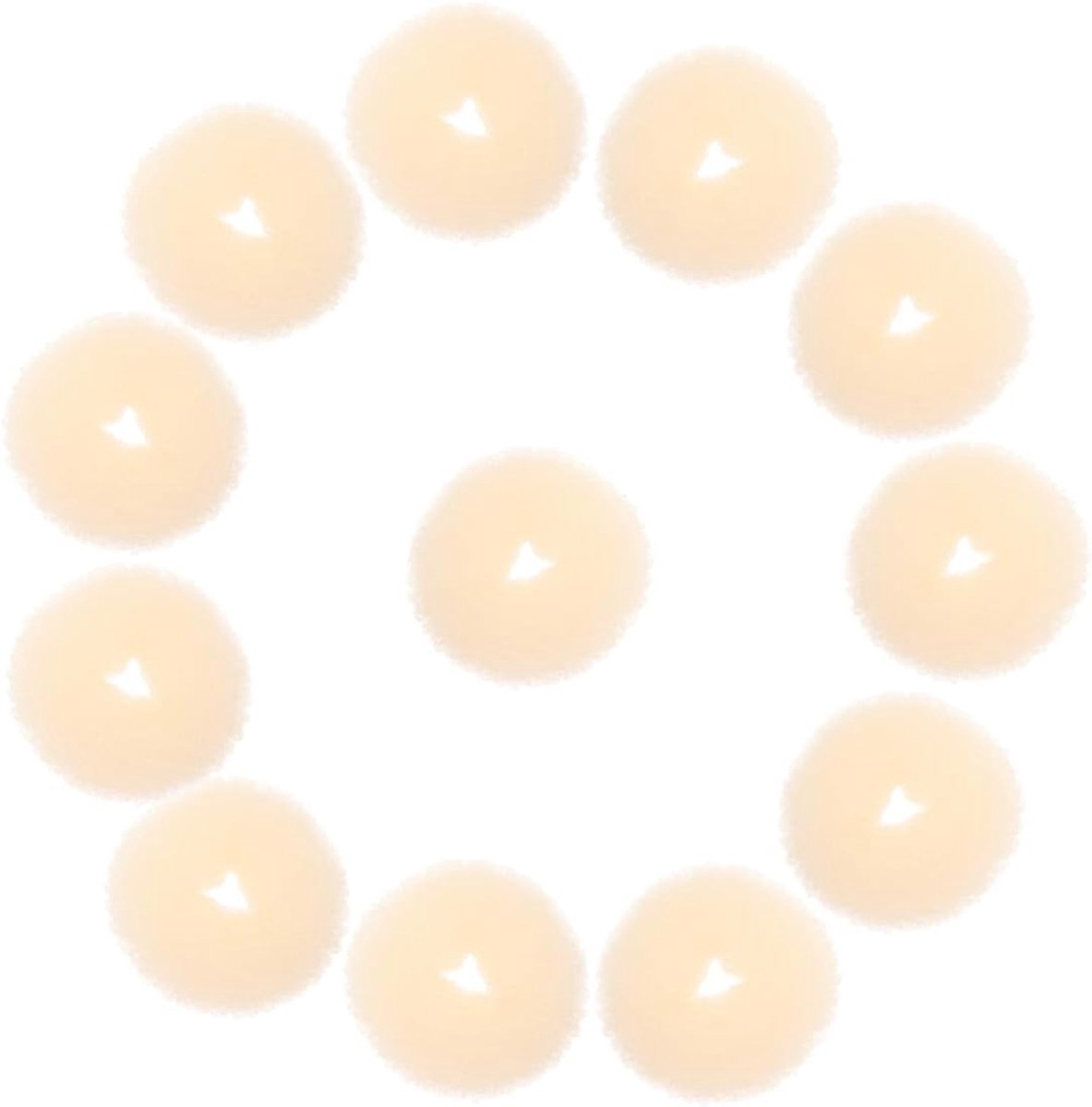 Haarknot Maker - Haar Shaper - Snelle Styling - Eenvoudig te Gebruiken - 6 x 6 x 2 cm - Beige