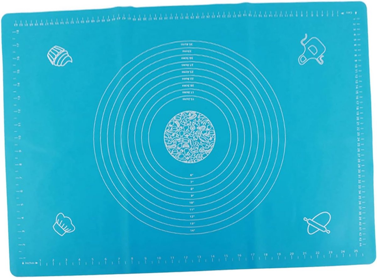 Deegmat - Bakmat - Pizza Bakken - Transparante Schubben - 50x70 cm