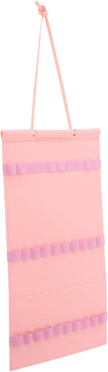 Haarband Organizer - Accessoirehouder - Muur Decoratie - Makkelijk Installeren - 59x30cm - Roze