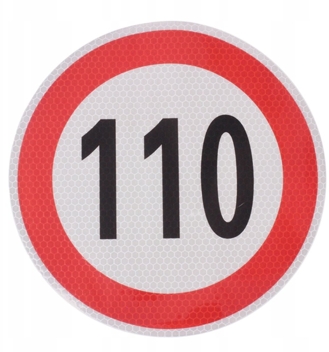 maximale snelheidssticker 110 km/h - snelheid sticker 200 mm - snelheidsbeperking sticker - klasse 2