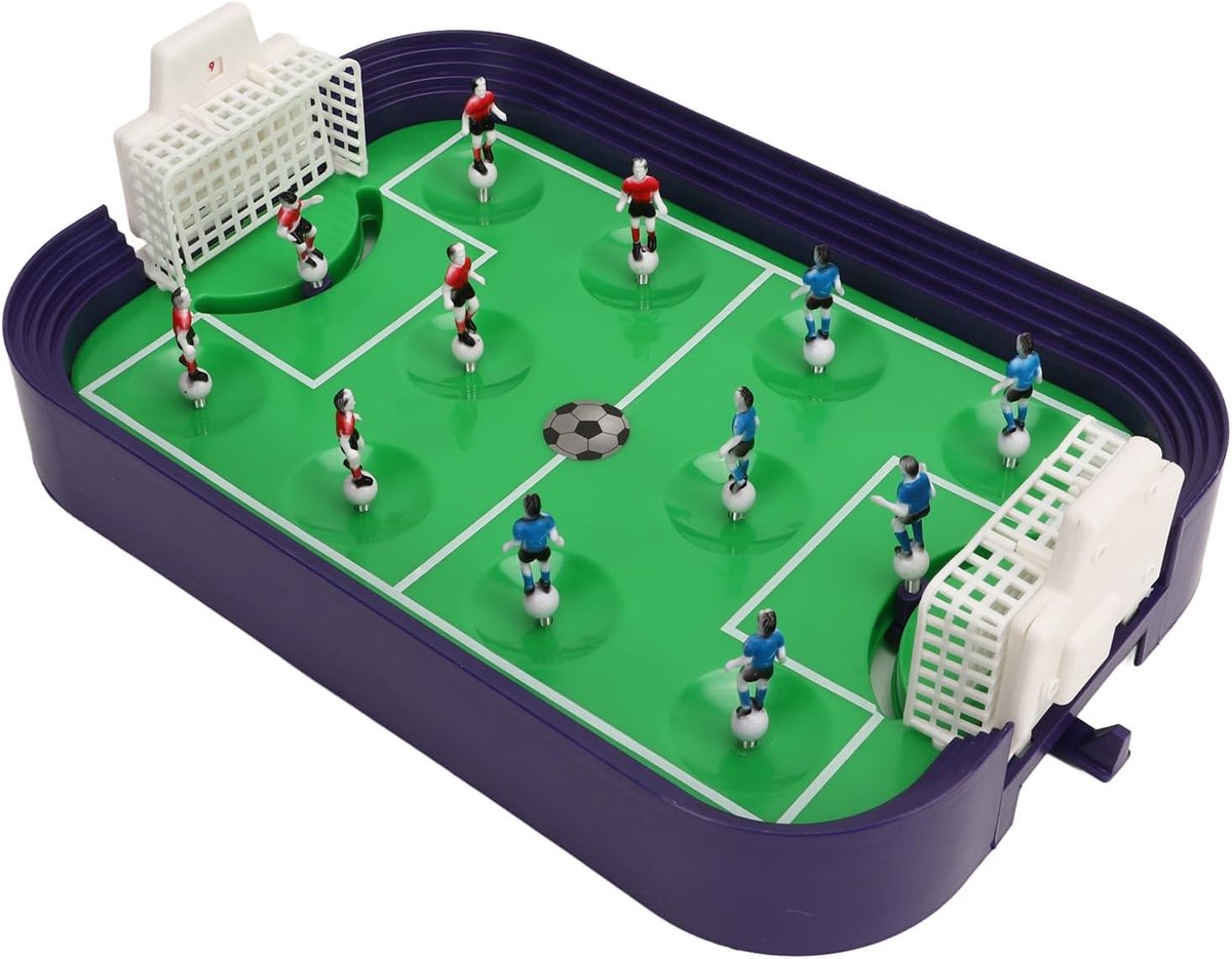 Tafelvoetbal Spel - Mini Voetbalspel - Familie Spelletjes - Duurzaam Kunststof - 39 x 25 x 6 cm
