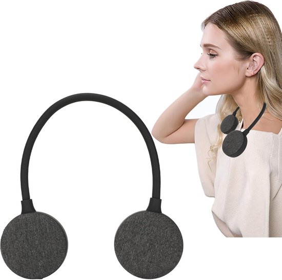Bluetooth Speaker met Nekband - Lichtgewicht Draadloze Draagbare Speaker, Stereo Handsfree Bluetooth Speaker met Microfoon voor Thuis (Zwart) van GREADIO — afbeelding 5