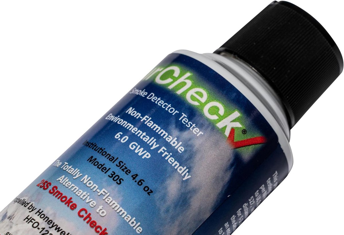 Testgas Rookmelders - Controlespray Alarm - Veiligheid Controleren - Residuvrij Testen - 150ml Inhoud - Blauw