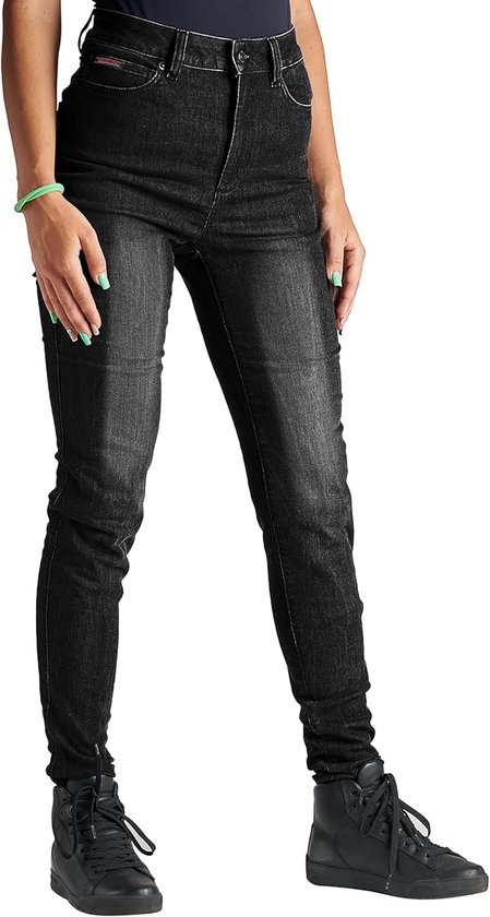 Motorjeans Dames - Kevlar Broek - Motor Ritten - Extra Bescherming - Stonewash
