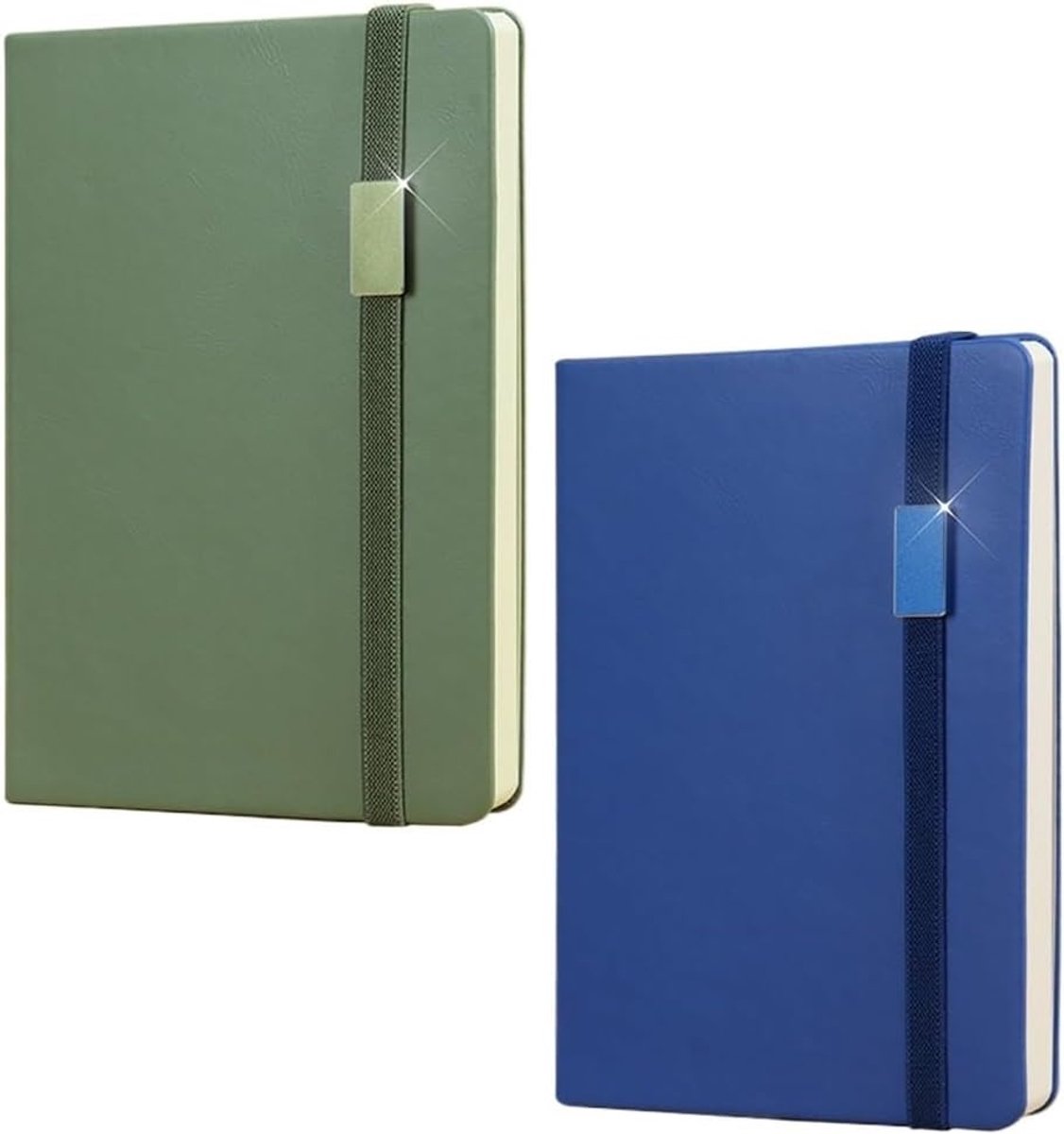 Studenten Notitieboekje - Zakelijk Kantoorboek - Dagelijkse Opname - Verdikt PU Leer - 150x210mm