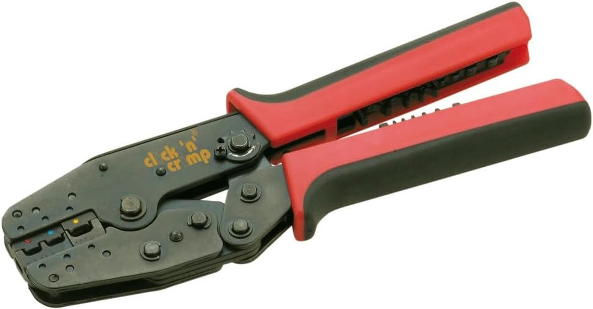 Perstang Set - Krimptang Gereedschap - Elektrische Verbindingen - Voor Alle Kabelverbinders - 0.5-10 mm² - Zwart Roze