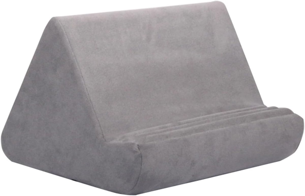 Kussen Houder - Verstelbaar Bureau - Lezen en Tablet - Drie Hoekstanden - 28.5x25x18.5cm - Grijs