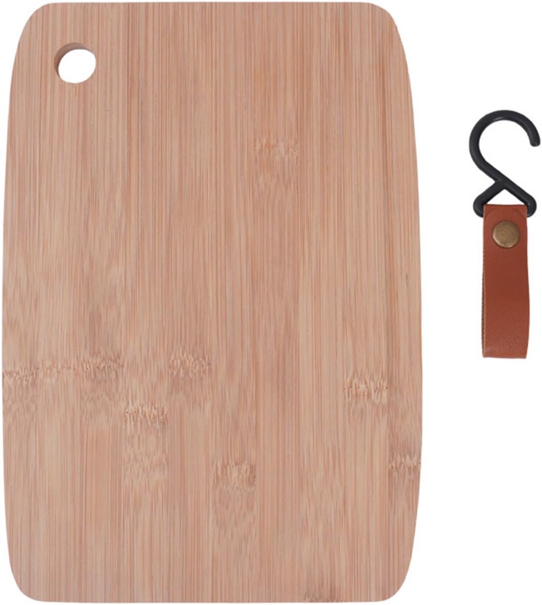Bamboe snijplank - Houten plank - Outdoor koken - Glad en duurzaam - 28 x 19 cm