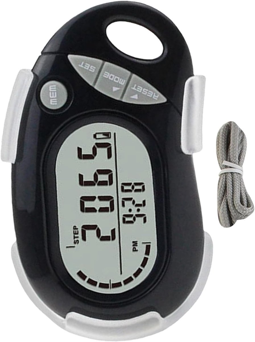 Eenvoudige Stappenteller - 3D Pedometer Loop - Dagelijks Stappen Tellen - 10 Staps Foutcorrectie