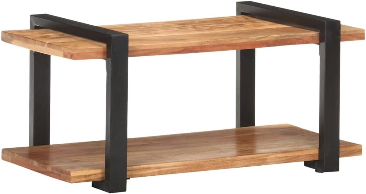 TV Kast - Media Meubel - Entertainment Ruimte - Massief Hout - 90x40x40 cm - Bruin