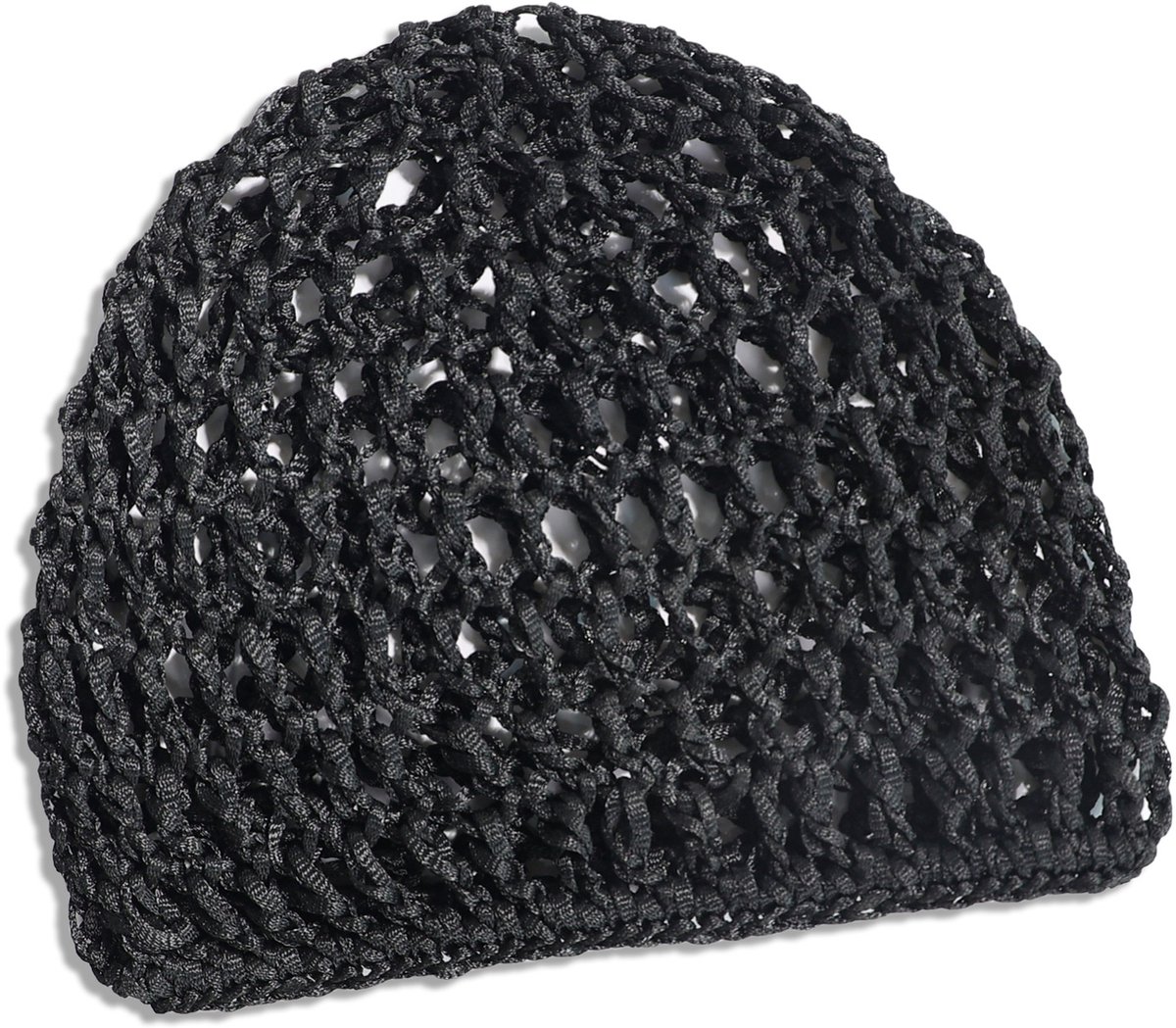 Go Go Gadget - Haarnetje - Gehaakt - Haarbescherming - Slaapmuts - Slaap cap - One size - Zwart - 1 stuk
