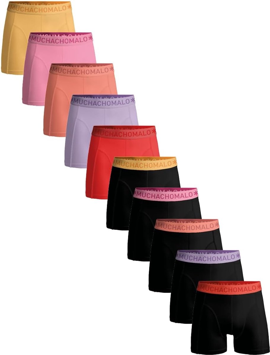 Boxershorts Heren - Ondergoed Katoen - Dagelijks Gebruik - Zachte Elastische Band - Multipack 10 - Eff eenkleurig