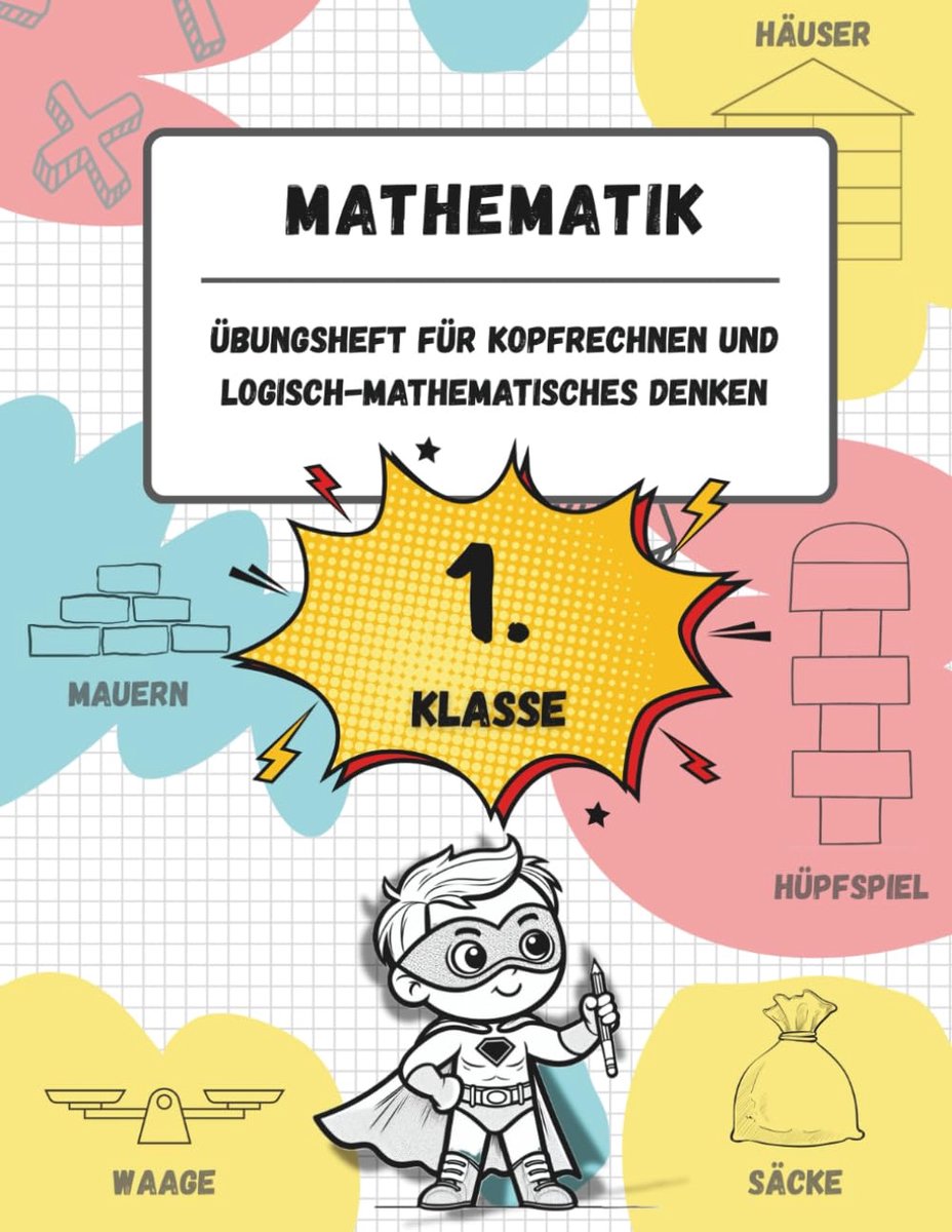 Rekenen Werkboek - Koprekentaal Spelletjes - Basisschool Leren - 217 Oefeningen - A4 Formaat