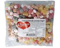 Schuttelaar - Oud Hollandse Snoep Mix - 1 Kilo - Hollandsche - Snoep Van Vroeger - Cadeau - Kado - Moederdag - Vaderdag