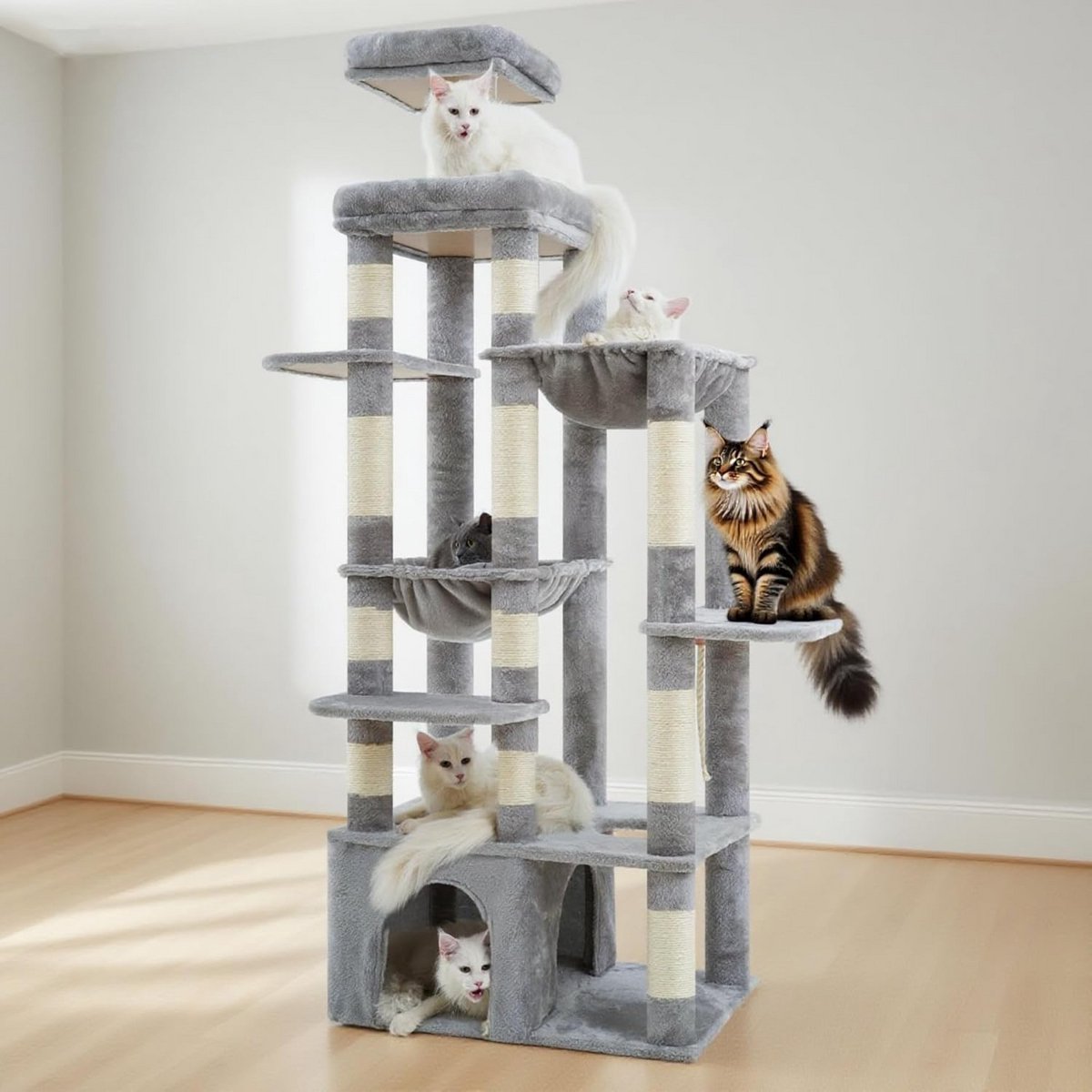 Krabpaal voor Grote Katten - Krabton - Kattenhuis - Sisal