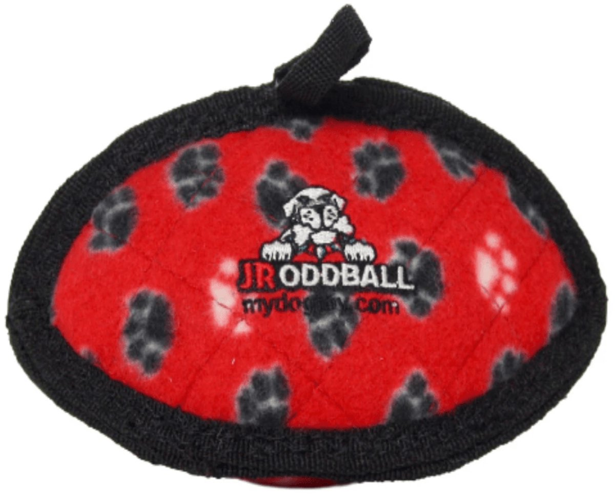 Tuffy - Odd Ball - Paw Rood - Duurzaam Hondenspeeltje - 18cm