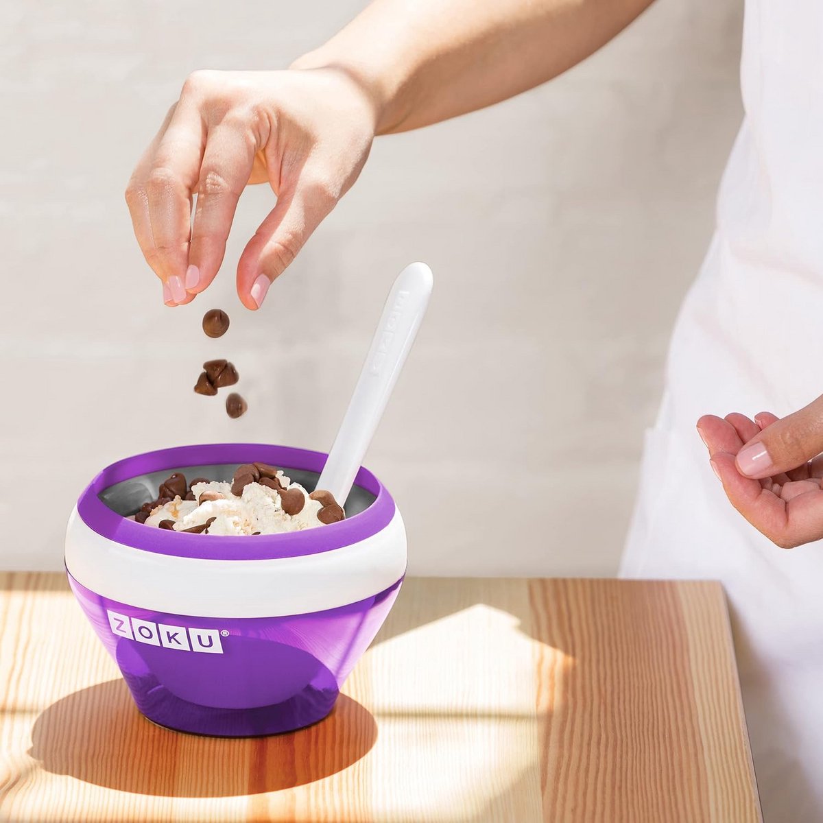 IJsmaker voor thuis met vrieskom - Maakt IJs en Sorbets in 10 Minuten