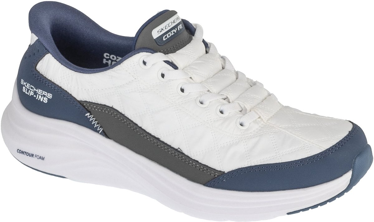 Skechers Slip-ins: Contour Foam - Cozy Fit, Vrouwen, Wit, Sneakers, maat: 36,5