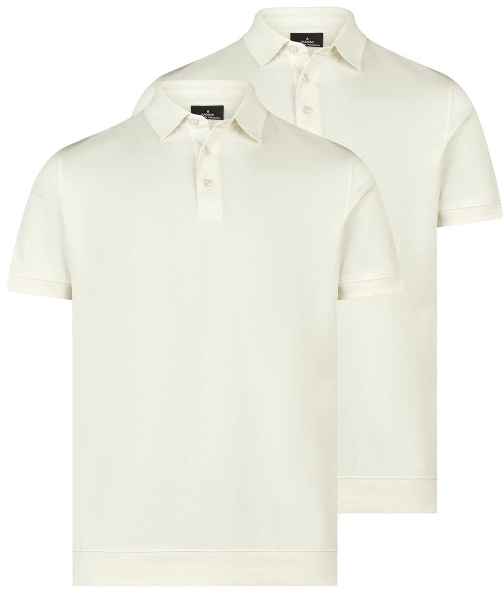 RAGMAN Heren poloshirt 2 pack Basic