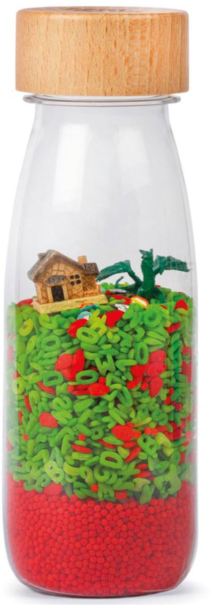 Petit Boum - Babyspeelgoed sensorische fles met geluid - Meerkleurig