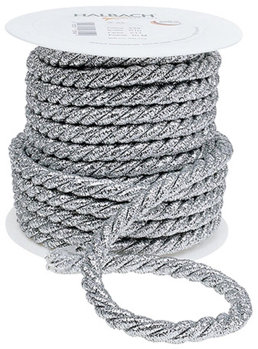 Koord zilver 10mm 10m