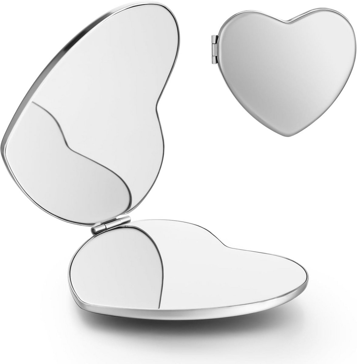 Draagbare Make-up Spiegel - Compacte Vouwbare Handspiegel voor Heren & Dames (Dubbelzijdig)