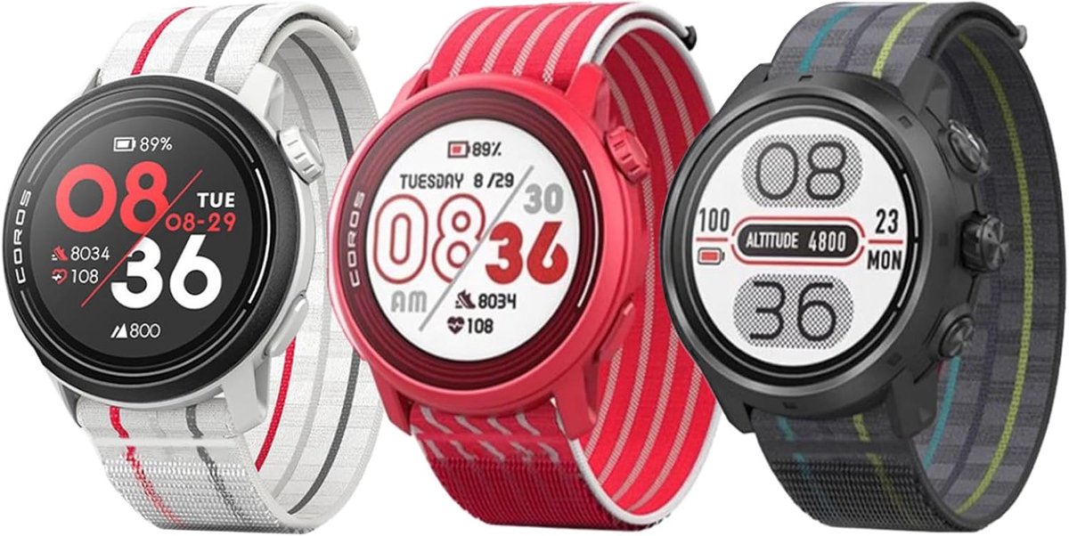 Sport Horlogeband Nylon voor COROS PACE 3, APEX PRO en APEX 46mm
