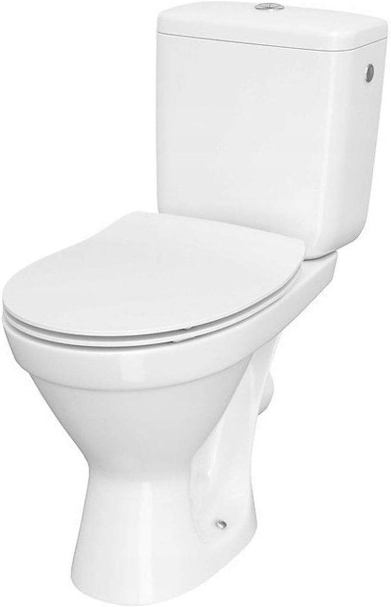 Wandhangend Toilet met Spoelechte Rand en Softclose Zitting - Keramiek