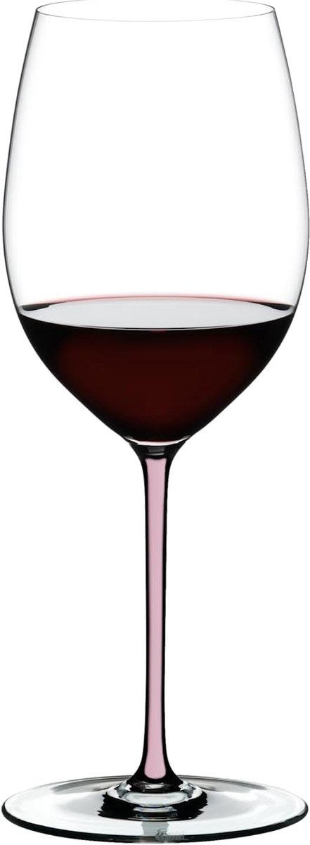 Luxe Handgemaakte Wijnglashouder Cabernet/Merlot - Kristalglas in Helder en Rosé