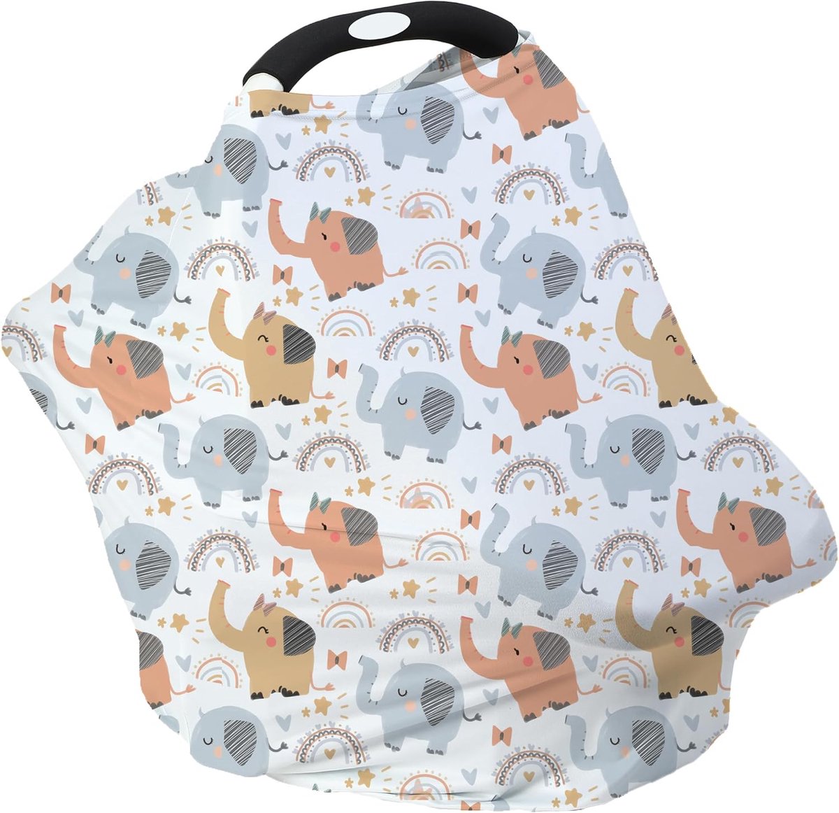 Ademende Multifunctionele Autostoelhoes Baby - Borstvoeding & Kinderwagenhoes
