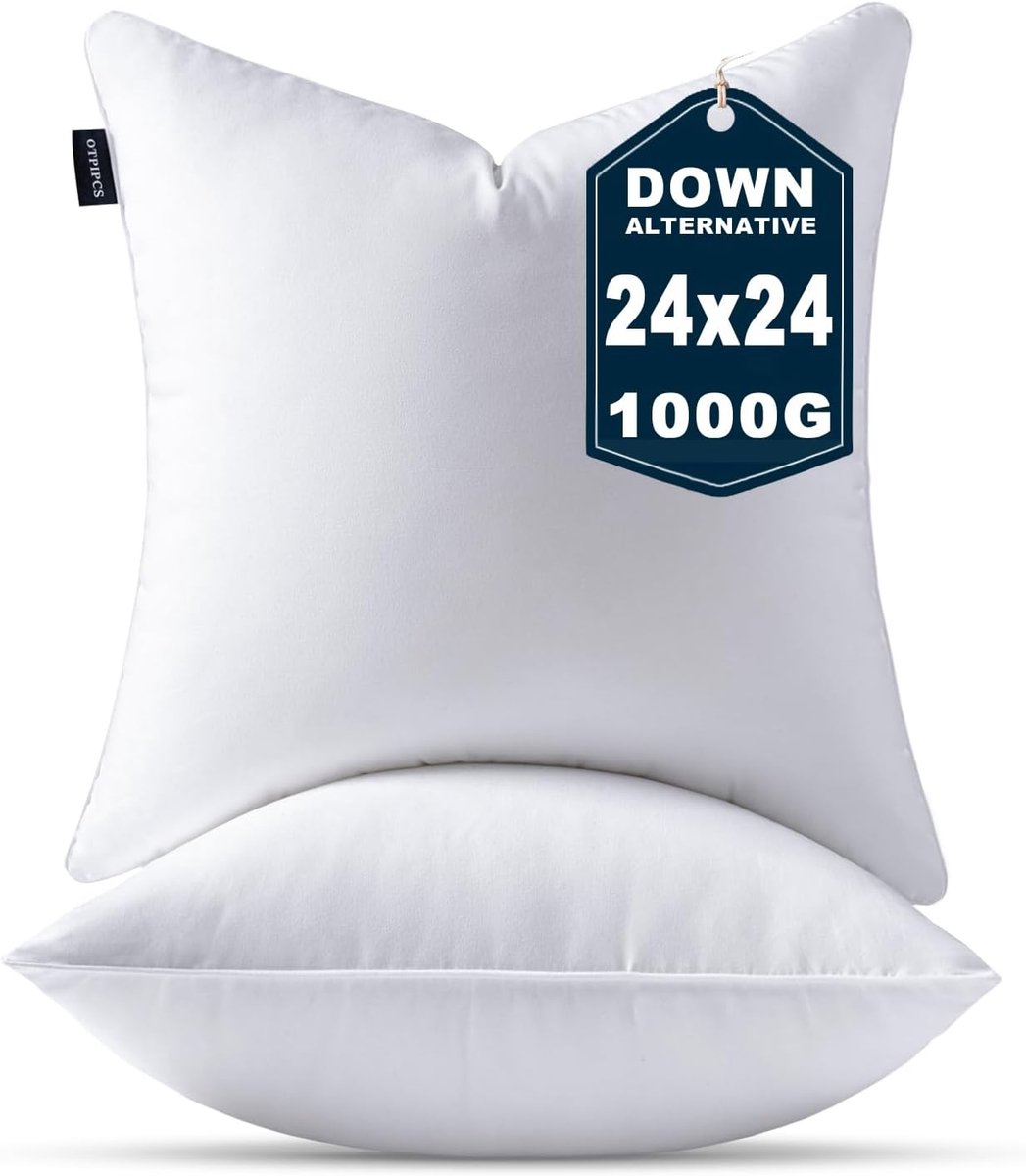 Set van 2 Kussenvulling voor Sierkussens - Binnenkussens voor Bank en Woonkamer (60x60 cm)